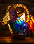 Vibrant Stained Glass Lamp | Unique Animal Prints & Table Lamps