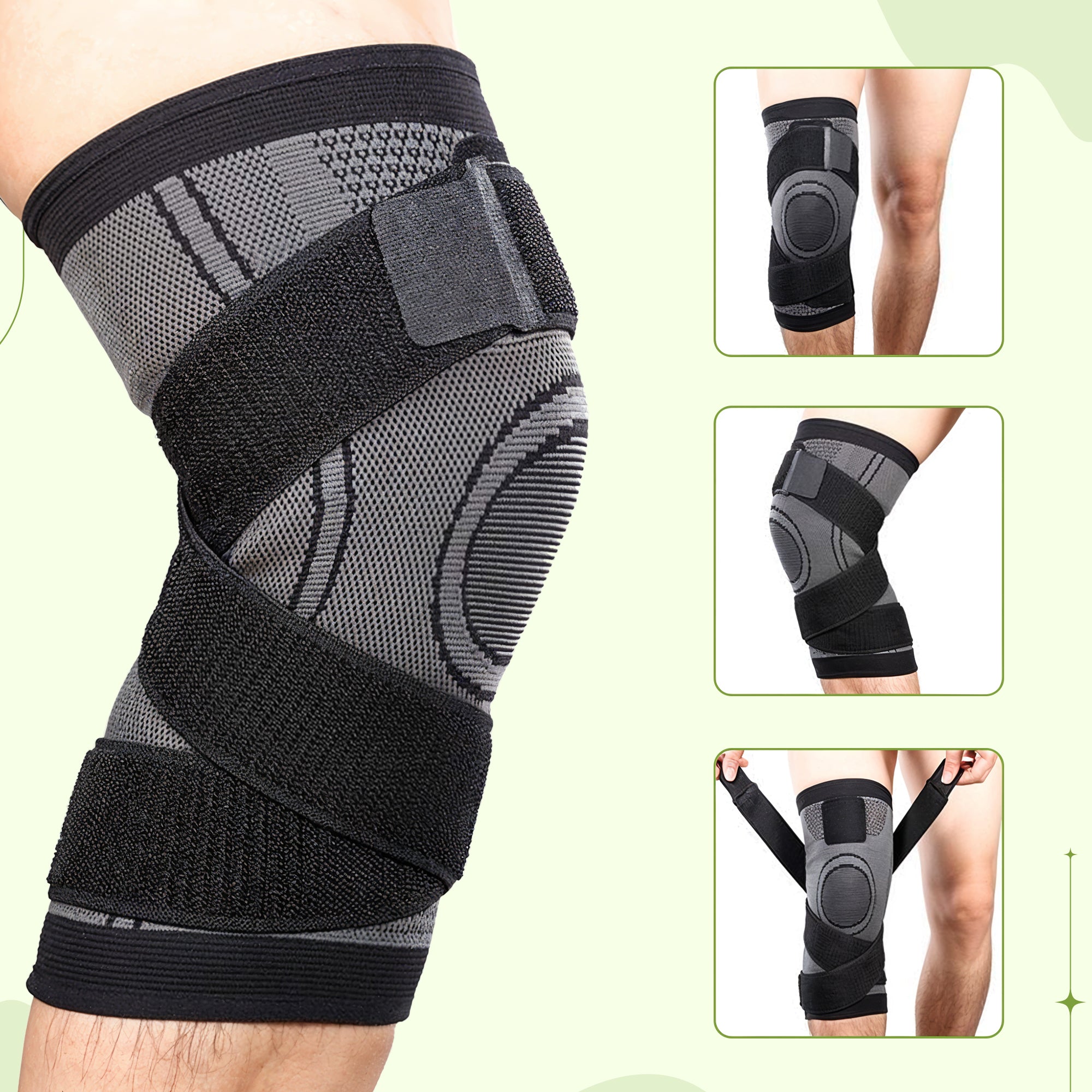 Adjustable Compression Knee Support | Unisex Sleeves for Sports 1