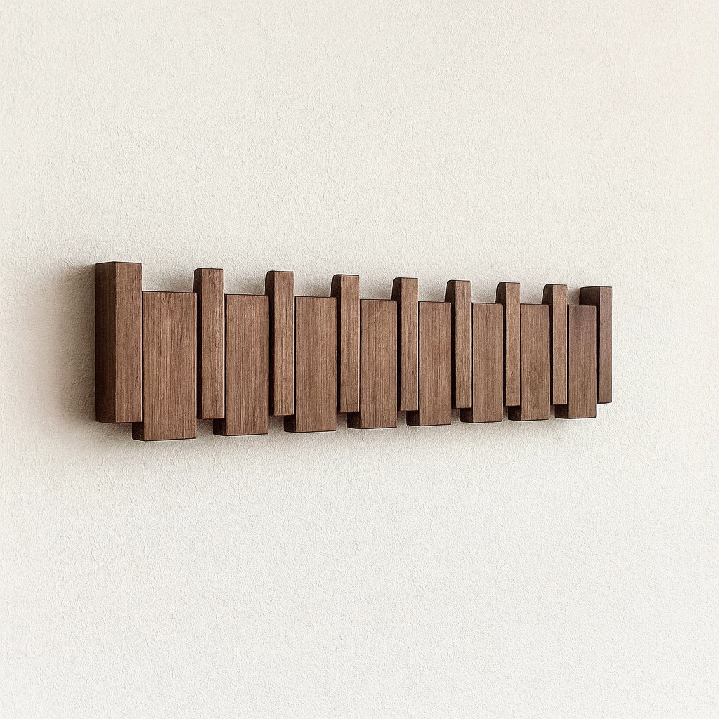Stylish Wooden Coat Rack | Functional Design &amp; Multiple Hooks