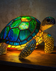 Vibrant Stained Glass Lamp | Unique Animal Prints & Table Lamps