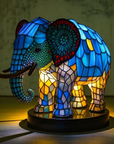Vibrant Stained Glass Lamp | Unique Animal Prints & Table Lamps