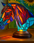 Vibrant Stained Glass Lamp | Unique Animal Prints & Table Lamps