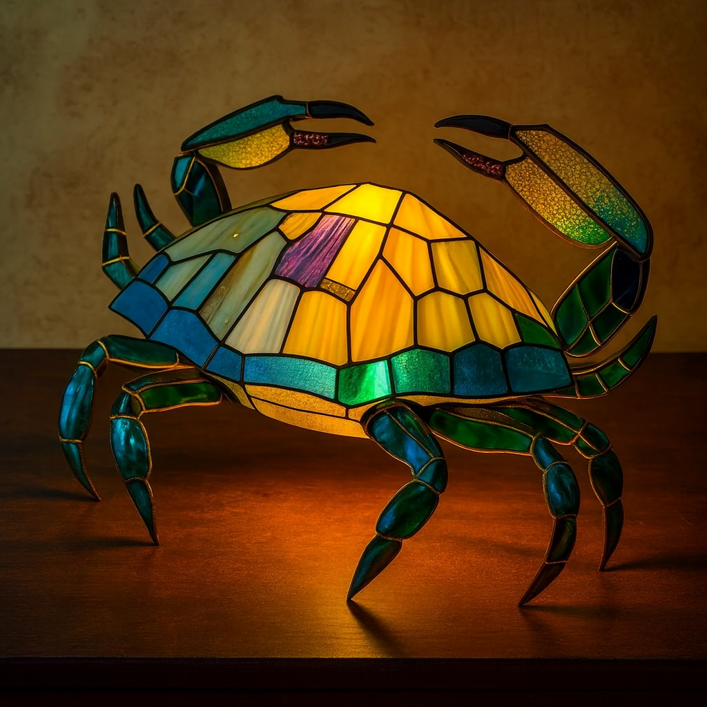 Vibrant Stained Glass Lamp | Unique Animal Prints &amp; Table Lamps